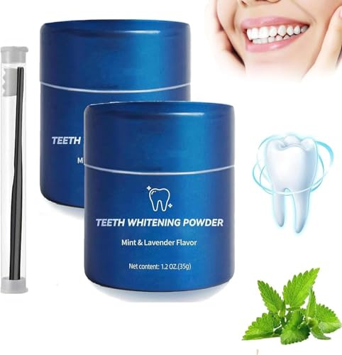 Magic Toothpaste Whitening Booster Powder, Snow Magic Teeth Whitening Powder, Pure White Teeth Whitening Powder, Entfernt Flecken, Frischer Atem (2)