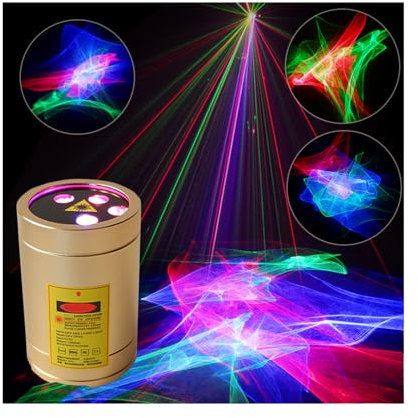 Chims Mini Party Light Show Projector Nebula with Remote Lighting Projector for Christmas Festival Party Camping Holiday Outdoor Travel Family Party Disco Xmas Wedding DJ