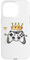 Best Gamer Jokes King of Game Controller Art auf der Rückseite Hülle für iPhone 15 Pro Max