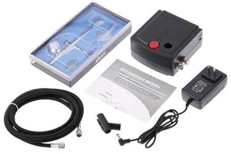 Cloueuse, Kit de compresseur d'air aérographe pistolet à peinture 100-240V, for peinture artistique, manucure, artisanat, gâteau, modèle de pulvérisation, brosse à Air, ensemble d'outils for ongles