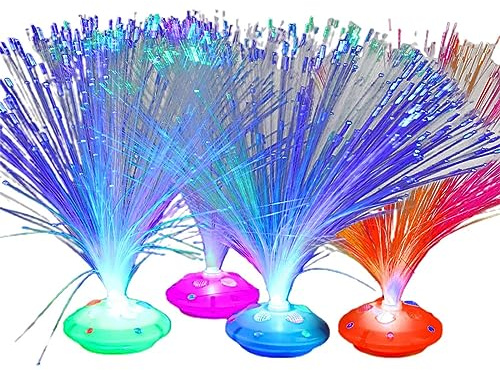 Beautiful RomanticsColor Changing Led FiberOptic Nightlight Lamp Small Chrismas HomeDecoration Centerpiece Sensory Light Sensory Lights Table Lighting Projector For Classroom Kids Outdoors Hallway
