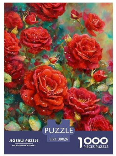 Fleur Puzzle 1000 Pièces Plantes – Plaisir Détente, Soirée Jeux, Pièces Épaisses Antiglisse, Carton Renforcé, 38x26cm/1000pcs
