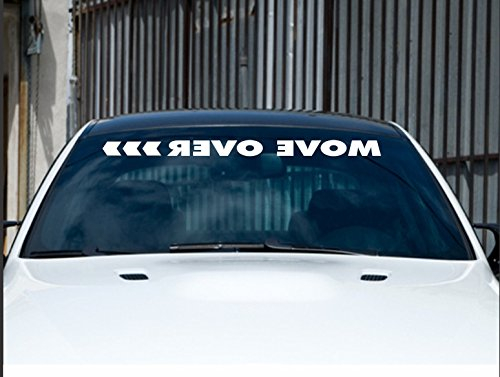 Move over 90cm hochwertige UV-beständige Aufkleber,Sticker, für Auto,Wand,Laptop,Fliesen,Bad,Badezimmer,WC, und alle glatten Flächen aus Hochleistungsfolie ohne Hintergrund,