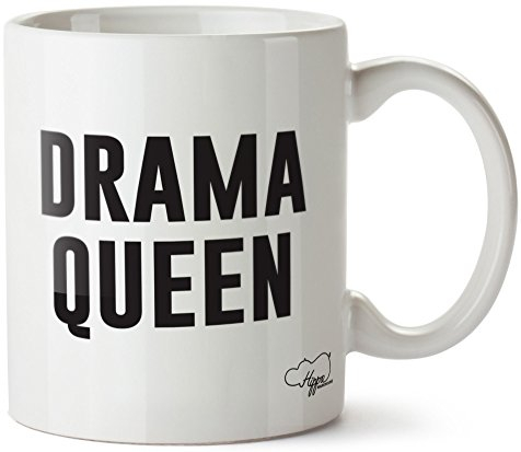Hippowarehouse Drama Queen printed mug cup ceramic 10oz