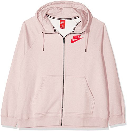Nike AH3973 Sweatshirt à Capuche, Rose/Rouge, XL Femme
