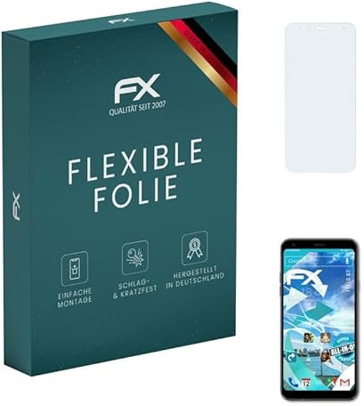 atFoliX Schutzfolie kompatibel mit LG Q7 Folie, ultraklare und flexible FX Displayschutzfolie (3X)