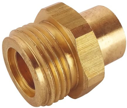 SOMATHERM FOR YOU B8923-12 SOMATHERM for YOU-B8923-12-Raccordo a saldare Ø12-maschio 20/150-Per Il Collegamento di Un Tubo Rame al Suo Dispositivo Alimentato in Butane o Propane, Grigio, Ø12