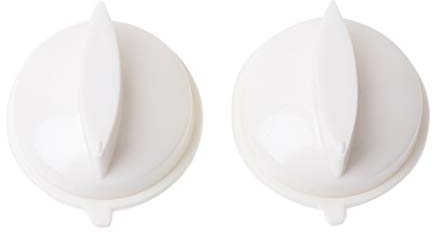 jiheousty Interruptor de Control de plástico de Temporizador de Perilla giratoria de Horno de microondas de 2 Piezas para Medios universales