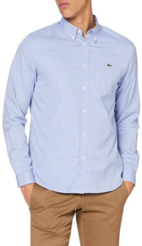 Lacoste Chemise, Homme, CH2932, Blanc/Panorama, 39