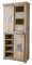 MASSIVMOEBEL24.DE Railway Schrank 80x45x175 Mango, Farbe:beige lackiert, Größe:80x45x175 cm (BxTxH)