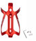 Cool Bicycle Water Holder Cage for Road, Mountain Bikes, Prams and Wheelchair (Red)