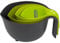 CALITEK Mixing Bowl Set of 4 Non Slip Base for Baking Cooking Food Preparation Nesting Design BPA Free Colander Measuring Jug Set Dishwasher Safe