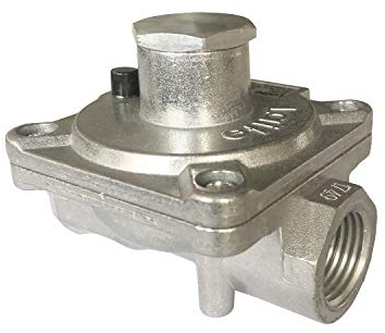 GRILLJOB Erdgas-Grillregler, Gasleitung, 1,27 cm x 1,27 cm, 14 NPT, maximaler Einlassdruck: 1,27 cm PSI, Ausgangsdruck LPG 25,4 cm, NG 10,2 cm W.C, NPT Erdgas Niederdruckregler