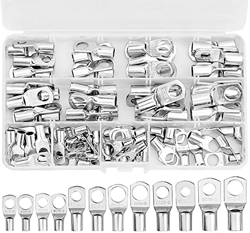 MUSEDAY 80 connettori elettrici per capicorda 6 mm² 10 mm² 16 mm² 25 mm² 35 mm² M6 M8 M10