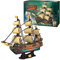 3D Puzzle Kinder San Felipe - 3D Puzzle Erwachsene | Modellbausatz Erwachsene | Modellschiff Geschenk Für Kinder Ab 8 Jahre | 248 Stücke | DIY