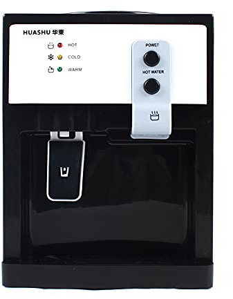 Fetcoi Distributeur d'eau de bureau - Refroidisseur d'eau potable - Distributeur d'eau de bureau - 550 W - Machine à boire électrique chaude et froide - Pour eau de 3,5 à 18 l - Blanc HS-09