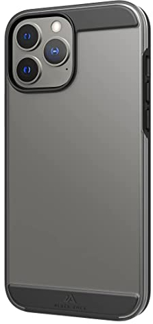 Black Rock - Hülle Air Robust Case Passend für Apple iPhone 13 Pro Max I Handyhülle, Transparent, Durchsichtig, Dünn (Schwarz)