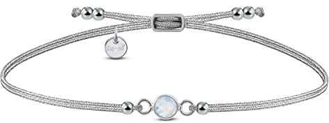 Armband Mondstein Glücksbringer 925 Sterling Silber