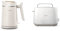 Philips Wasserkocher – Eco Conscious Edition, 1.7 L Fassungsvermögen, Kontrollanzeige, Pirouettenbasis, aus Altspeiseöl, seidenweiß-matt(HD9365/10) & Philips Toaster – 2 Toastschlitze, weiß(HD2581/00)