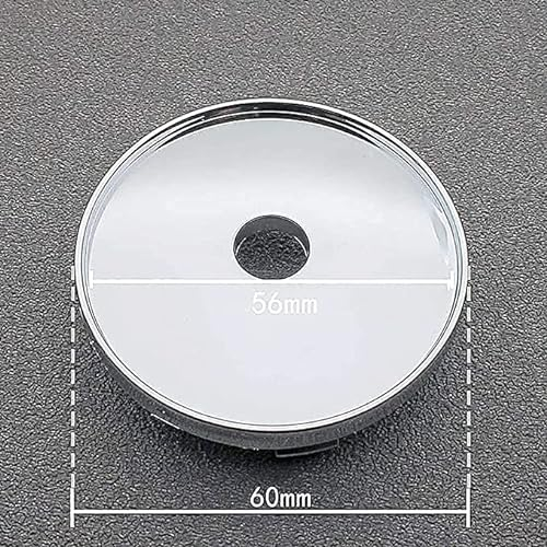 OTBK 4 StüCk Universal Alufelgen Abzeichen Logo Auto Styling ZubehöR,FüR Mitsubishi Pajero ASX Outlander Lancer Eclipse 60MM,Felgen Abdeckung Badge Emblem Aufkleber