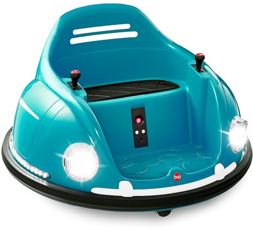 Best Choice Products 6V Electric Kids Ride On Bumpin Bumper Car, 1.5 - 6 Years Old, Parent Remote Control, 360 Degree Spin, Lights, Sounds - Blue