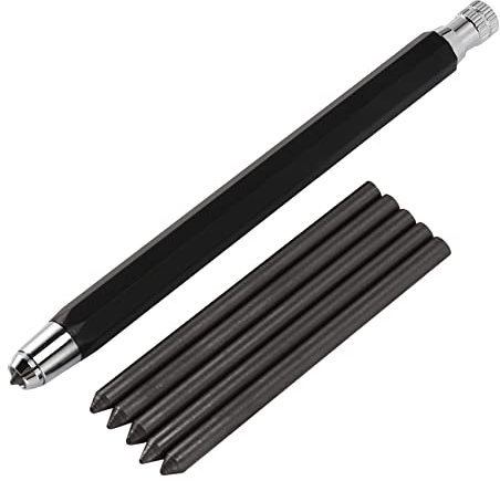 1 lot de porte-mines en métal de 5,6 mm - Porte-mine mécanique automatique pour dessin, ombrage, artisanat, esquisse
