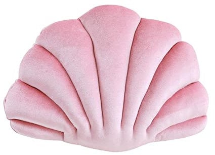 Shell Pillows Clam Pillow Floor Cushion Multifunctional Throw Pillow for Couch Bed Wear Resistant Themed Housewarming Gift Cute, Pink