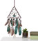 Decorhome Dreieck-Traumfänger | Traumfänger-Wanddekoration mit natürlicher Feder,Feder-Dreieck-Traumfänger, dekorativ, geheimnisvoll für Schlafzimmer, Kinderzimmer