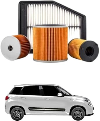 Kit 4 Filtri Tagliando compatibile con FIAT 500L 1.3 D Multijet 62 kw Diesel 2012-2024