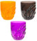 Tradineur - Pack de 3 vasos con diseño de mano esqueleto - Fabricado en plástico - Ideal para fiestas de Halloween - Ø 9 x 10 cm - Color Aleatorio