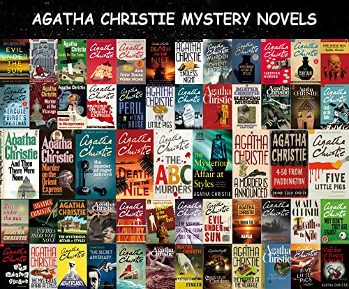 ANSNOW Mystery Puzzles for Adults, Agatha Christie Books Novels Jigsaw Puzzles 1000 Pieces, Horror Movie Puzzle As Agatha Christie/Agatha Novel