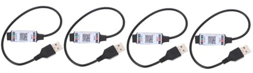 OSALADI 4stücke Rgb Strip Controller Usb Controller Für Dimmbare -streifen Kompatibel Mit Usb-anschlüssen Musikmodus Timing-funktion Für Innenbeleuchtung Und Dekoration