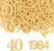 GoldRock Konfetti 40 Geburtstag Deko Groß 3,4-4,8cm, 100 Stück Tischdeko 40. Geburtstag Deko Gold,Deko 40 Geburtstag Mann Frau 1984, Streudeko Geburtstag 40er,Luftschlangen 40 Geburtstag Männer Frauen
