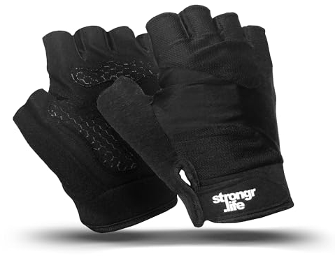 strongr.life Fitness Handschuhe, Trainingshandschuhe für Crossfit, Bodybuilding, Radsport, Gym, Krafttraining, Sporthandschuhe für Damen und Herren (S)