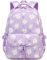 Leaper Sac à dos pour ordinateur portable de 15,6 - Résistant à l'eau - Motif floral - Pour femme, violet, Moderne