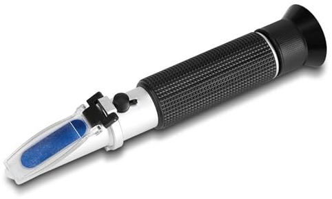 Aluminium-Alkohol-Refraktometer, Alkoholtest-Refraktometer, Likör-Tester, Schraubendreher, Tropfer, Professioneller Hand-Alkohol-0-80%-Likör-Tester, Refraktometer-Tester