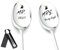 Hochzeitsgeschenke für Brautpaar, 2 Stücke Müslilöffel mit Gravur-Mr. Right & Mrs. Always Right, Lustige Hochzeitstag Jahrestag Geschenke für Partner, kleines Verlobungsgeschenk für Ihn Sie