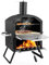 SEDOL Outdoor Pizza Oven - 2-Tier Wood Fired Pizza Oven with Pizza Stone, Pizza Peel, Cooking Grill, Waterproof Cover - Tabletop Camping Cooker - Outdoor Barbecues & Smokers for Meat, Fish, Veggies
