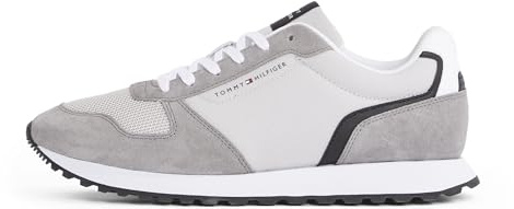 Tommy Hilfiger Herren Sporty New Eva Mix Runner Sneaker, Beige (Grey Whisper), 6.5