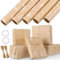 5 Rollen Geschenkpapier Weihnachten, 3mx43cm Weihnachtsgeschenkpapier Rollen Weihnachtspapier Geschenkpapier mit Hanfseil Kraftpapier Rolle für Geschenkverpackung Weihnachten (5 Stile)