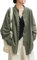 Lazutom Tunique pour femme en coton et lin avec bouton grenouille et col mandarin pour arts martiaux chinois Kung Fu Tai Chi, Vert, Taille unique
