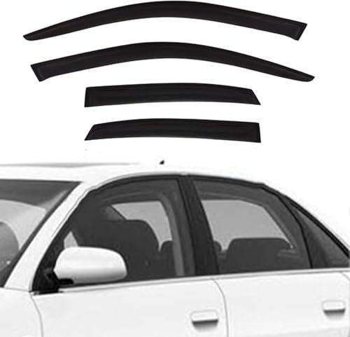 LYangr Auto Autofenster Windabweiser für Audi a4 B6 B7 2000-2008, Autofenster Regenschutz Regenabweise Integrierte Deflektoren