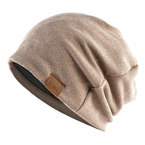 Beanie Mütze Herren Kopfbedeckung Dünne Strickmütze Damen Flexibler Freizeithut Leichte Chemo (DE/NL/SE/PL, Alphanumerisch, Einheitsgröße, Khaki)