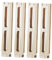 LALADEFIEE 4 Stück Ladevorrichtung für Dominosteine Domino-Zubehör Domino-Bauzubehör Halter für Domino-Kartensteckplatz Clips für Domino-Zugkarten Domino-Zug-Clips-Spielzeug Plastik Beige
