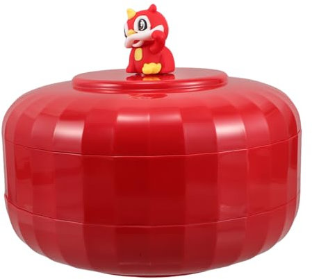 iplusmile Plateau à Fruits Et Snacks avec Compartiments pour Et Fruits Secs Boîte De Stockage Festive pour an Chinois Et Événements Spéciaux