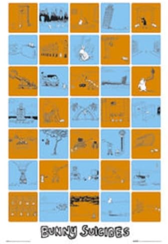 Generico Bunny Suicides Poster, Wanddekoration, Maxi Size