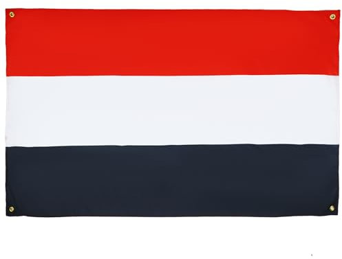 AZ FLAG Bandera Yemen 150x90 cm con 4 ojales, Pabellón Yemení para balcón o pared