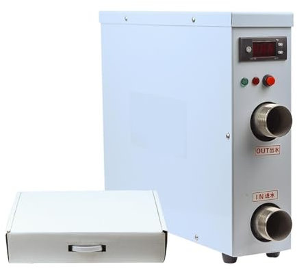 KAKAK 5.5-18KW Heat Pump Electric Water Heater Swimming Pool SPA Heater 220v/380v With High Heating Efficiency(Display 5.5KW 220V)