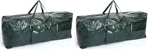 Ram® Extra Large Christmas Tree Storage Bag Suitable for up to 7ft Trees With Side Pocket Pouch (Pack of 2)