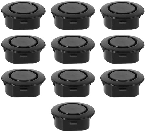 Bouchon de Recul en Plastique Automobile 10pcs Noir pour Pare-Chocs | Cache Trou Recul, Bouchon pour Voiture de Recul, Trous 25-26mm